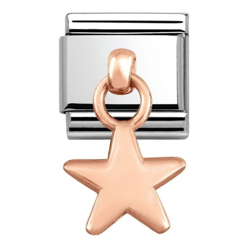 Classic Charm Rose Gold Star Link
