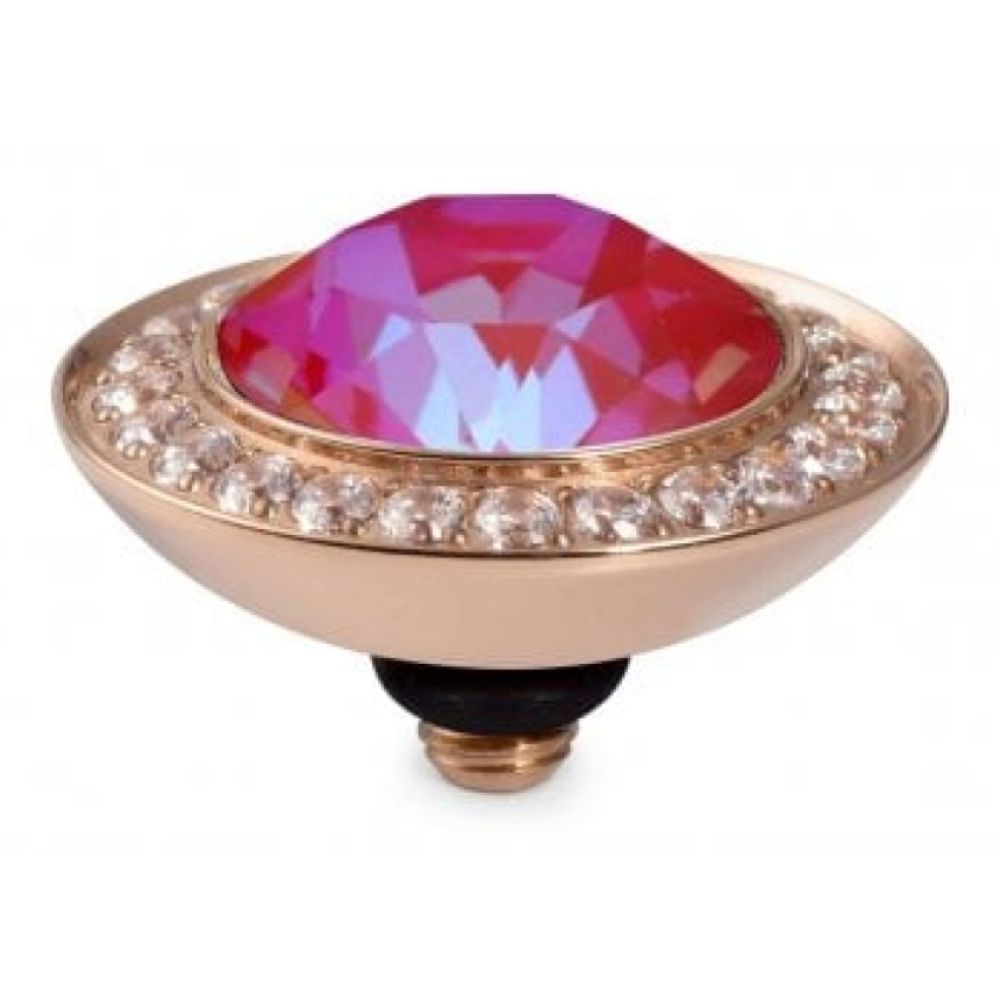 Royal Red Delite Crystal Interchangeable Top Tondo Deluxe (Rg/P)