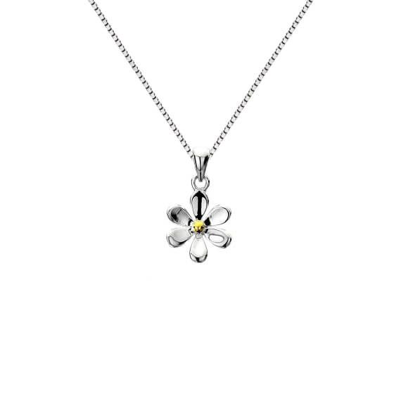 Origins Daisy Brass Pendant Necklace