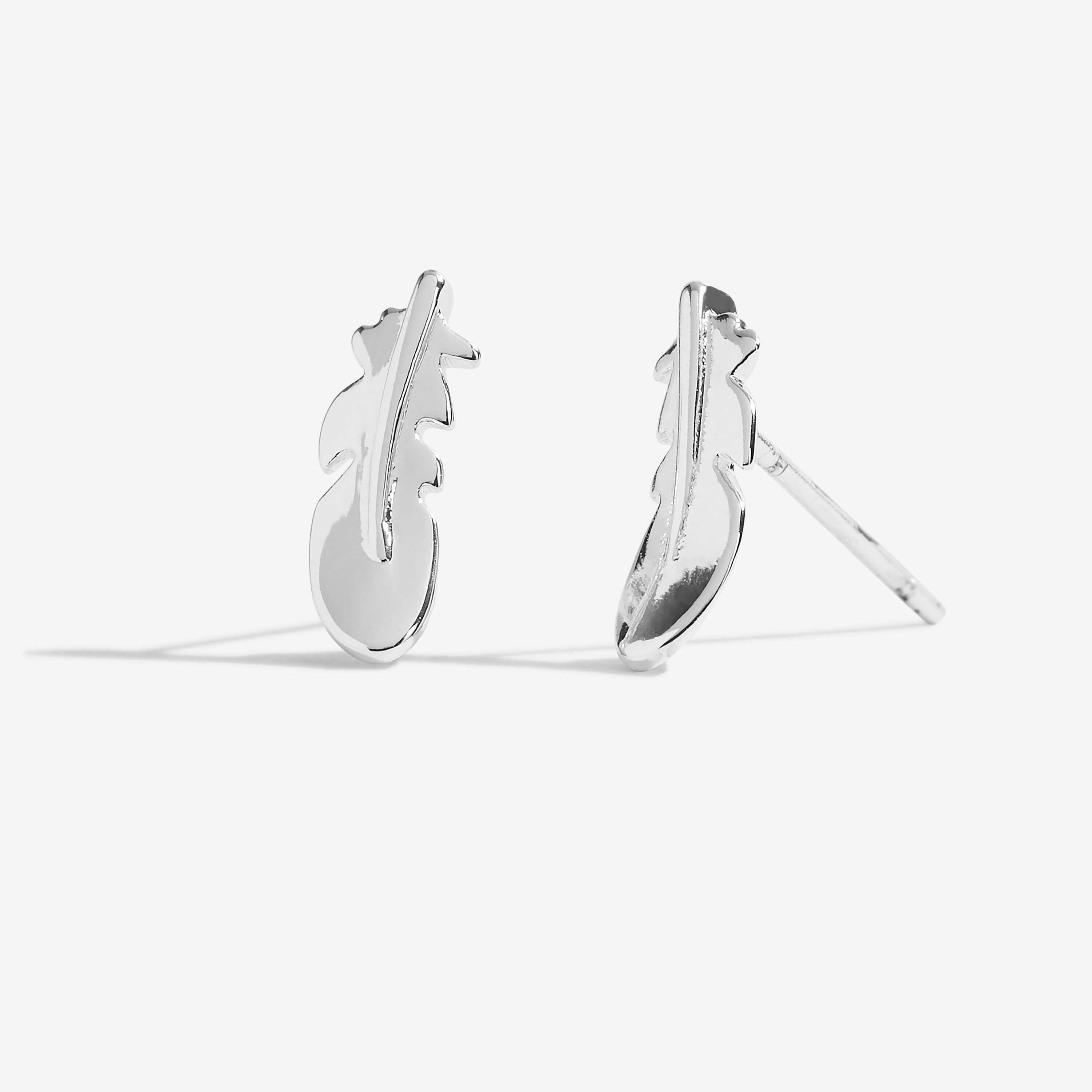 Treasure The Little Things | Feathers Appear When Loved Ones Are Near | Silver | Earring Box