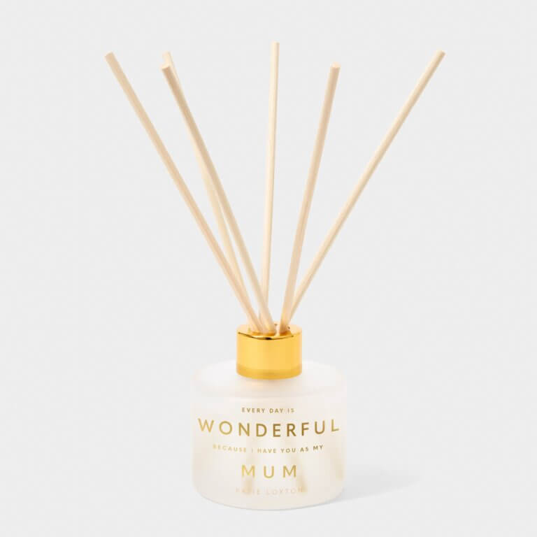 Sentiment Reed Diffuser | Every Day Is Wonderful Because I Have You As My Mum | English Pear And White Tea