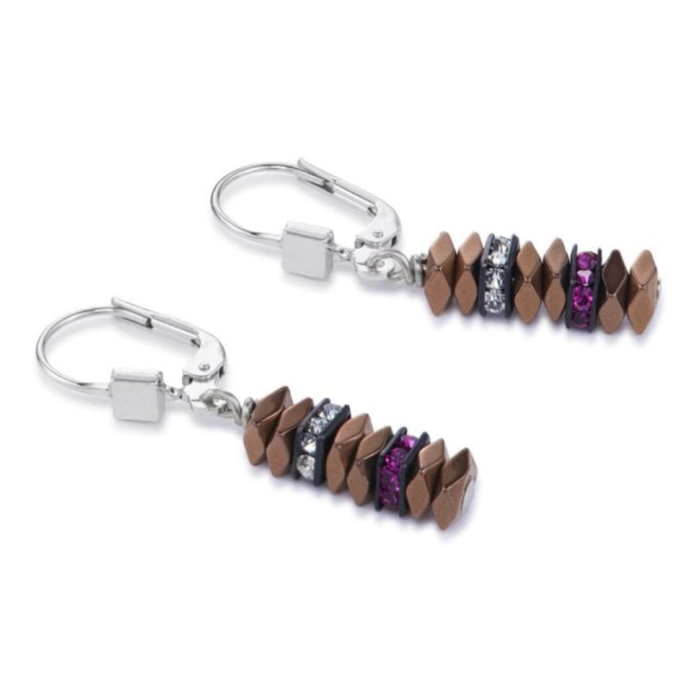 Geo Cube Multicolour Couture Pierced Earrings