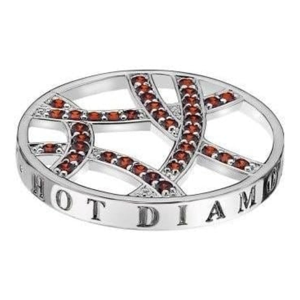 Ladies 33mm Silver 'Fire Sparkle Arc' Coin
