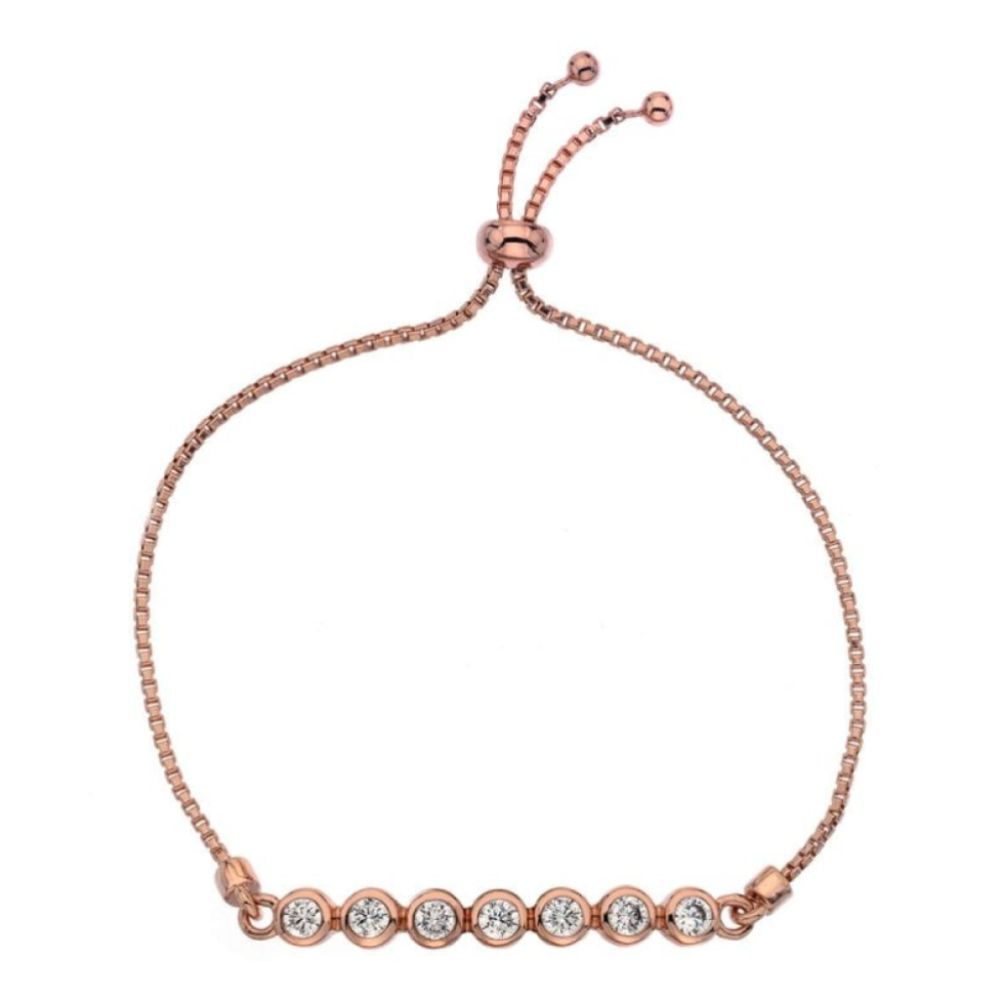 Luminoso Bracelet - Rose Gold Plated - 7 balls