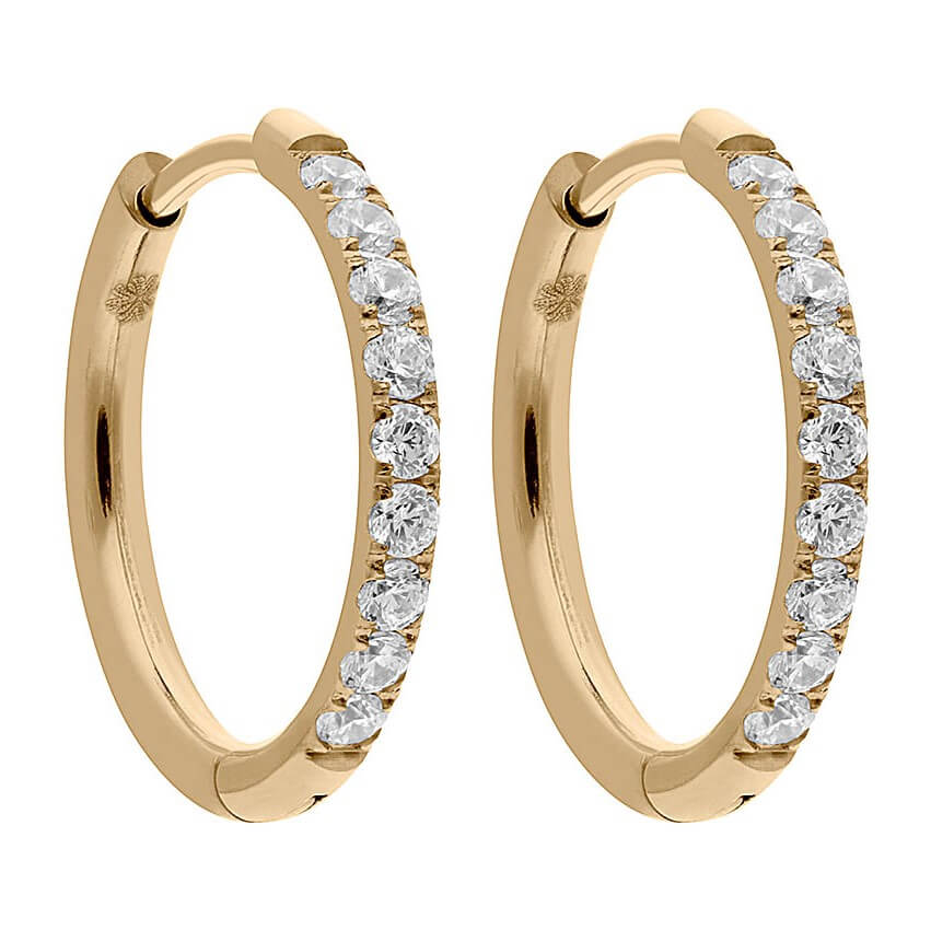 Interc Eternity YG Earring-18mm