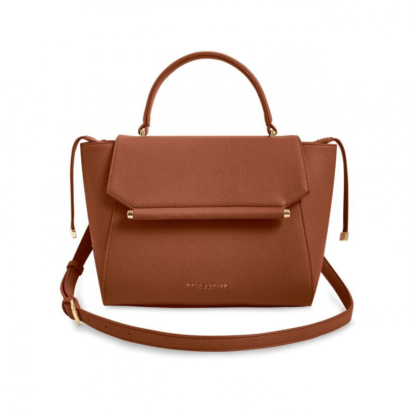 Ava Top Handle Bag | Cognac