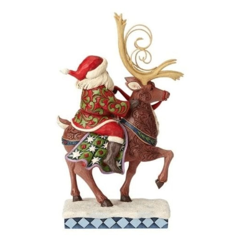 Santa Riding His Reindeer