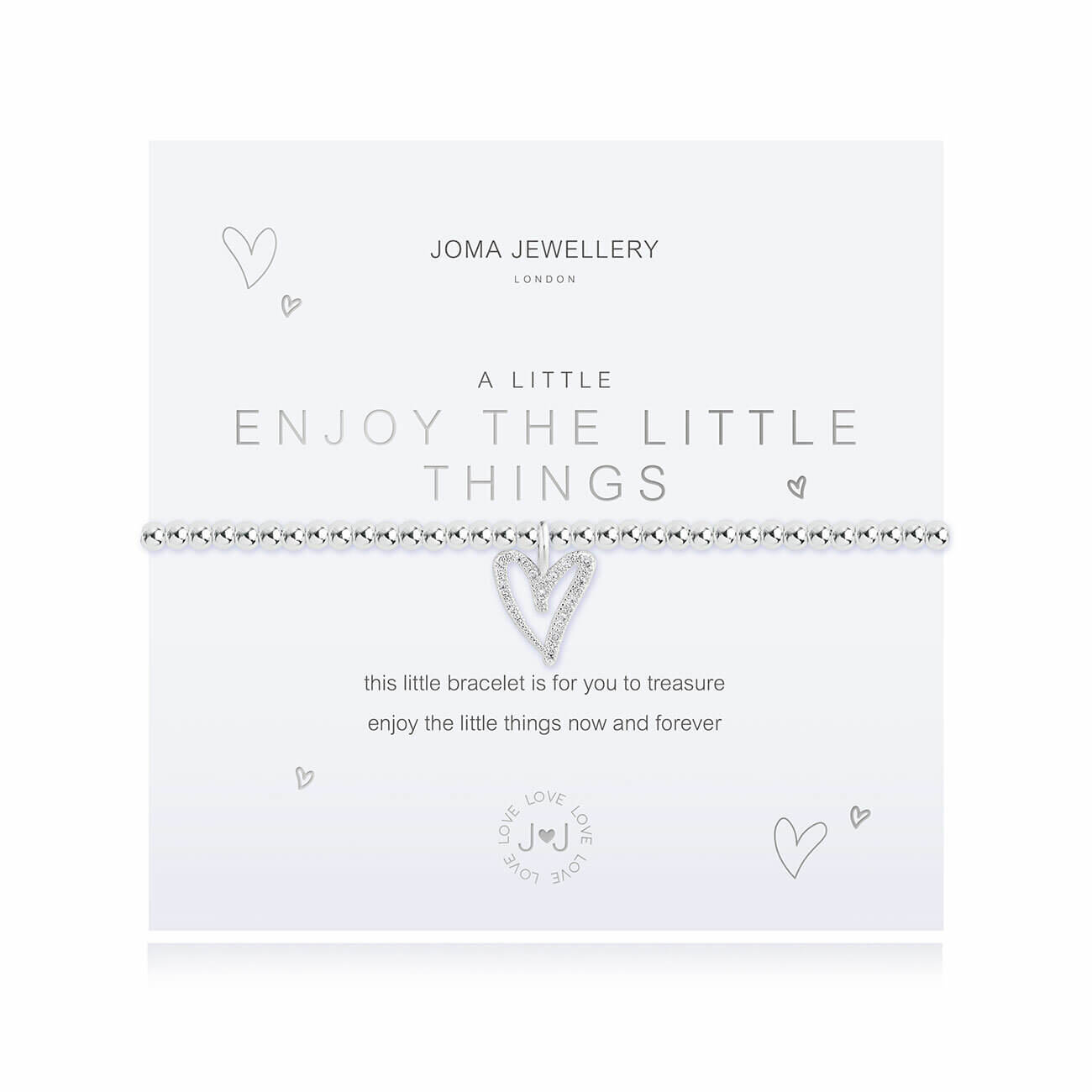 A Little | Enjoy The Little Things | Silver | Bracelet | 17.5cm Stretch