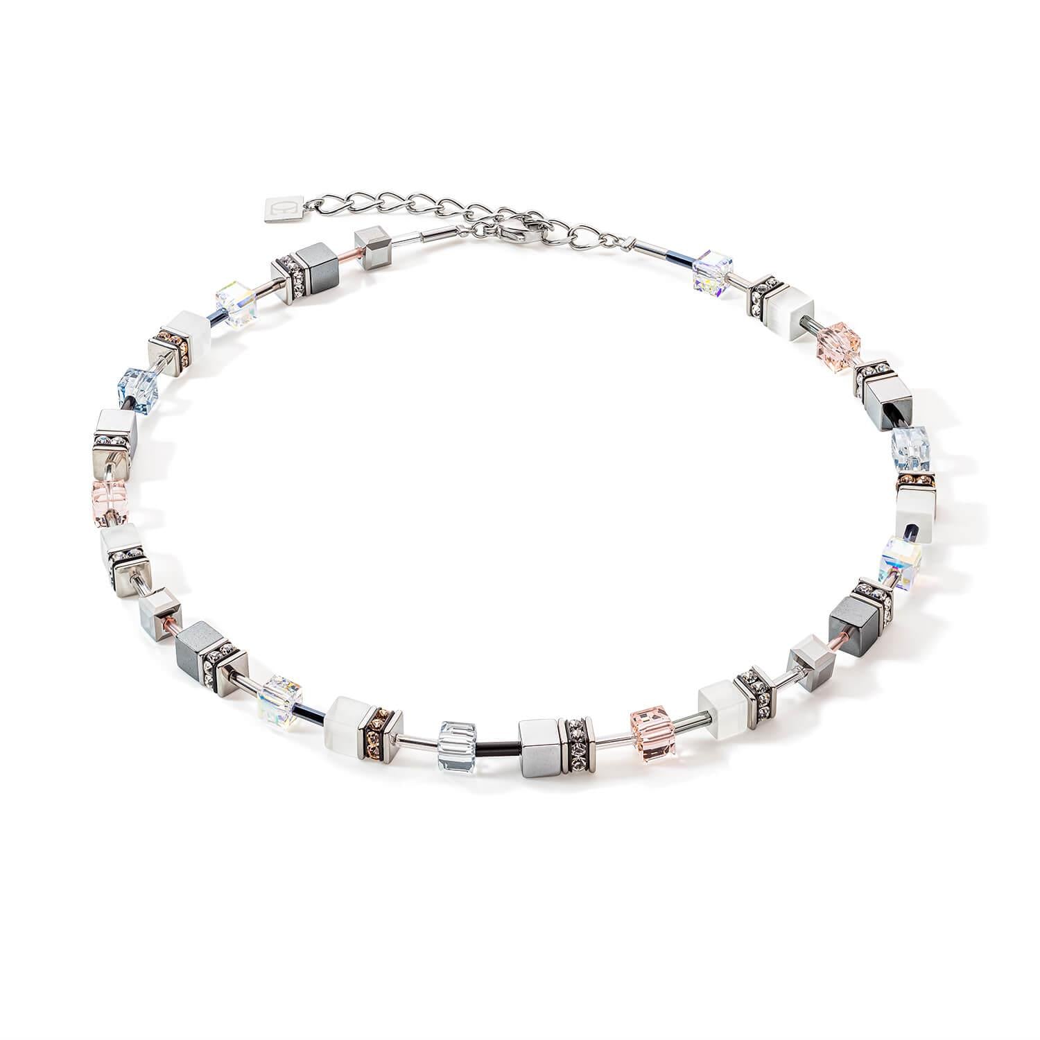 Peach GeoCUBE Iconic Monochrome Necklace