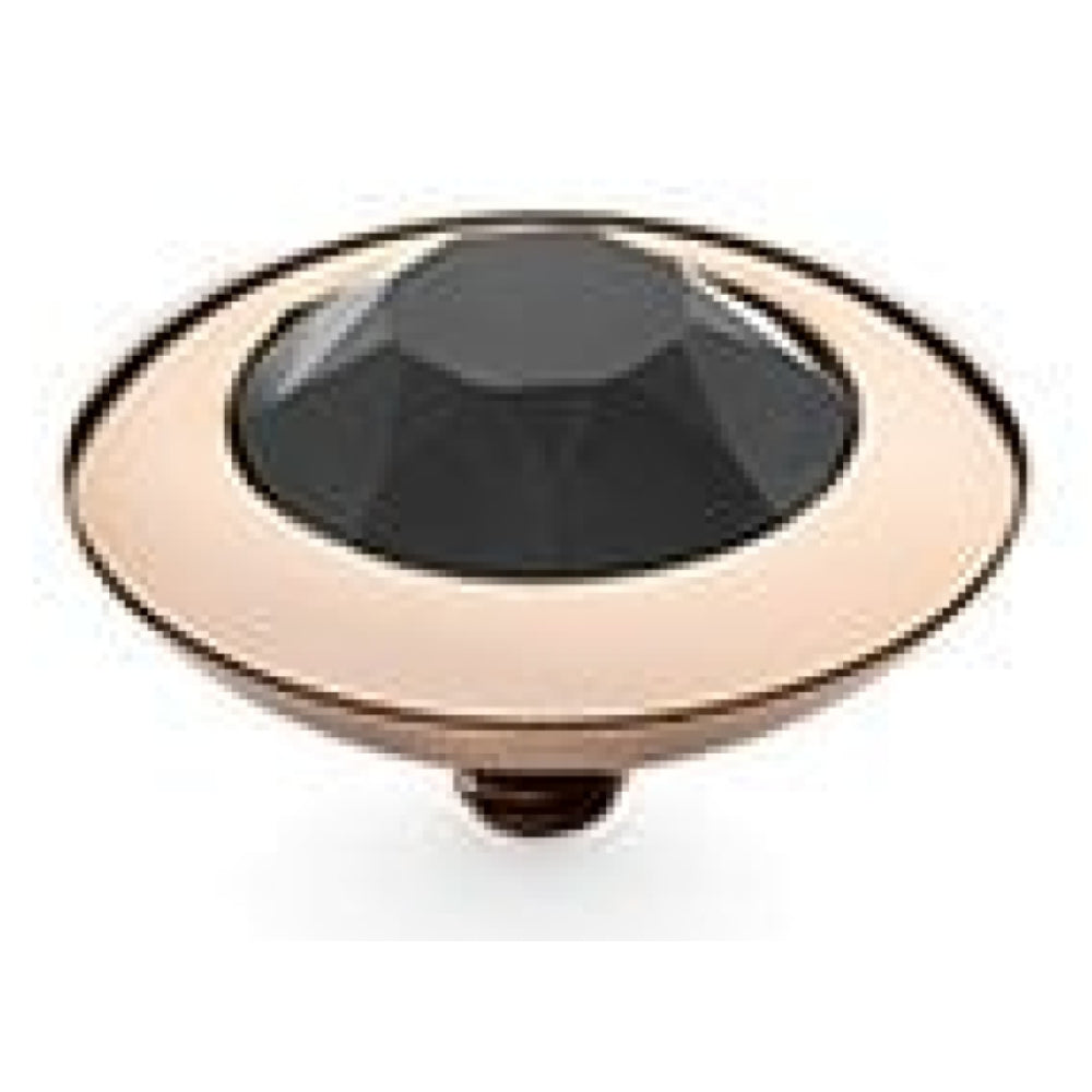 Famosa Rose Gold 13mm Tondo Ring Top Jet