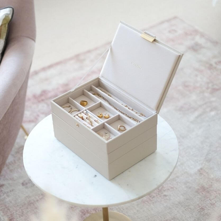 Oatmeal Classic Jewellery Box Set of 3