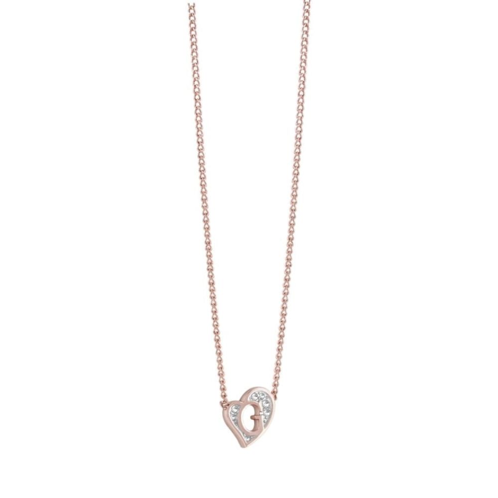 G Hearts Mini Necklace Rose Gold