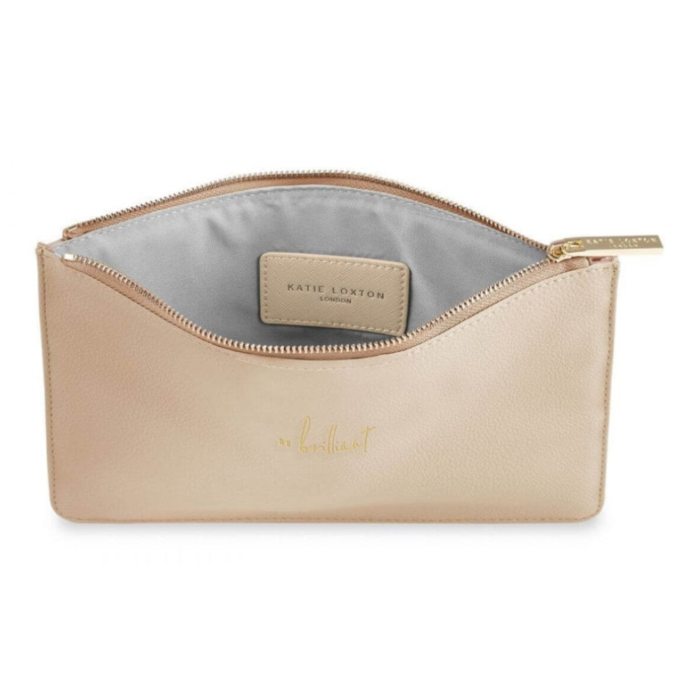 Perfect Pouch | Be Brilliant | Metallic Gold | 16 X 24cm