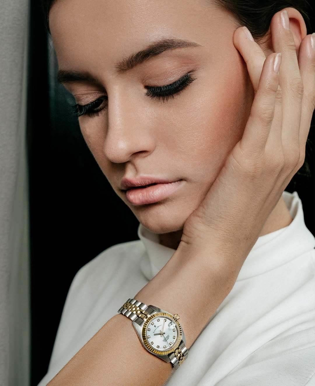 INSPIRATION Silver & Gold Plated Bracelet Ladies Watch