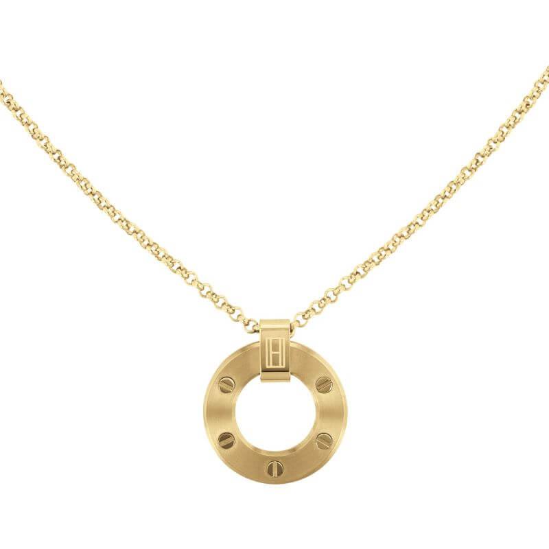 Hardware Circular Pendant Ladies Necklace