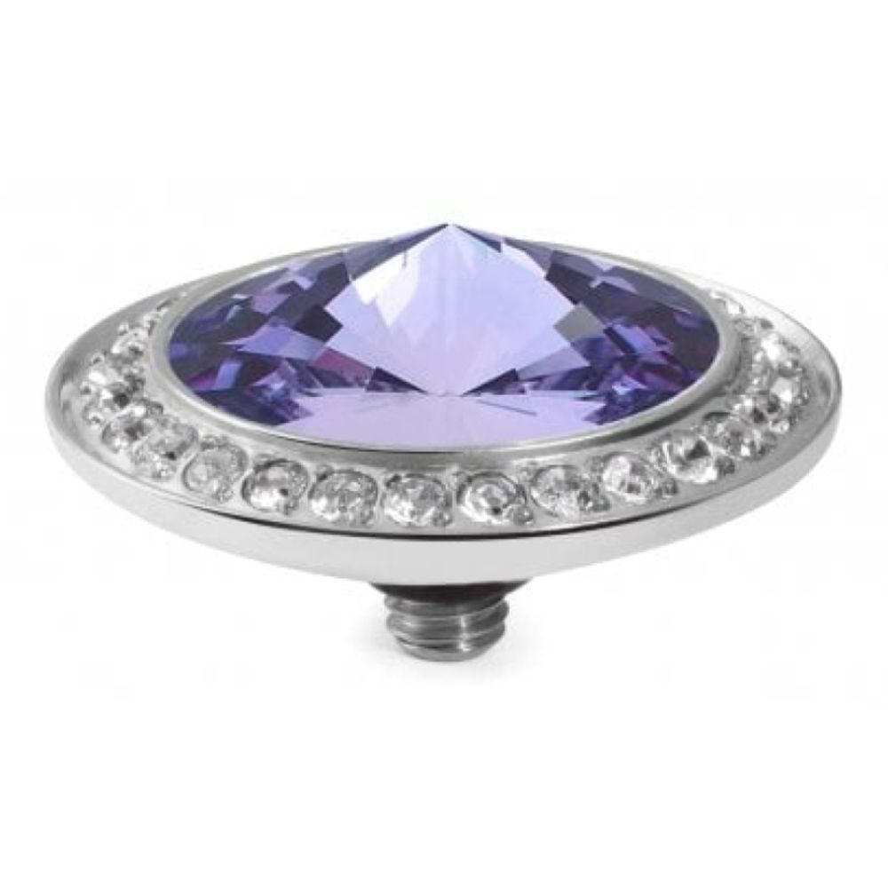 Famosa Silver 16mm Tondo Deluxe Ring Top Tanzanite