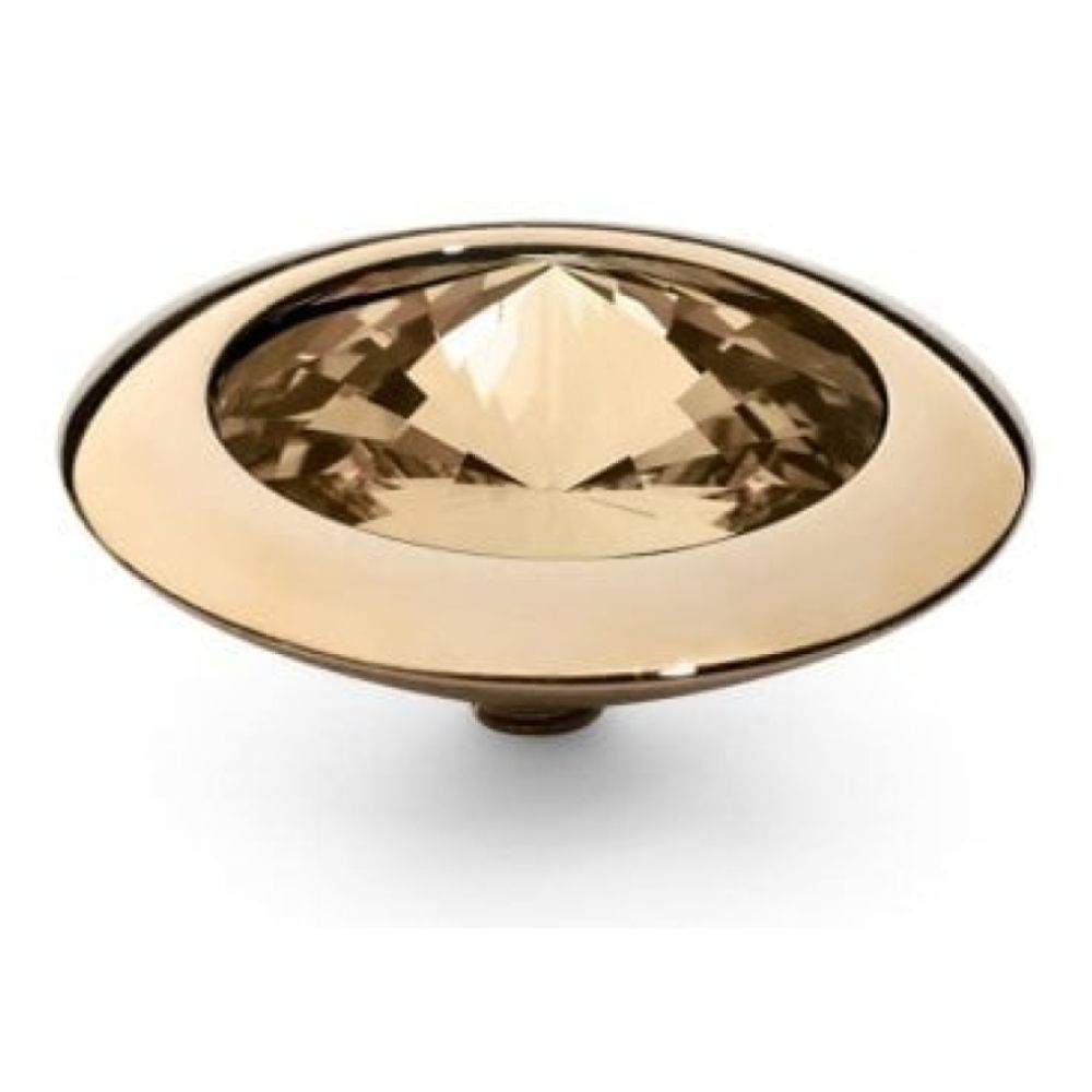 Famosa Gold 16mm Tondo Ring Top Light Colorado Topaz