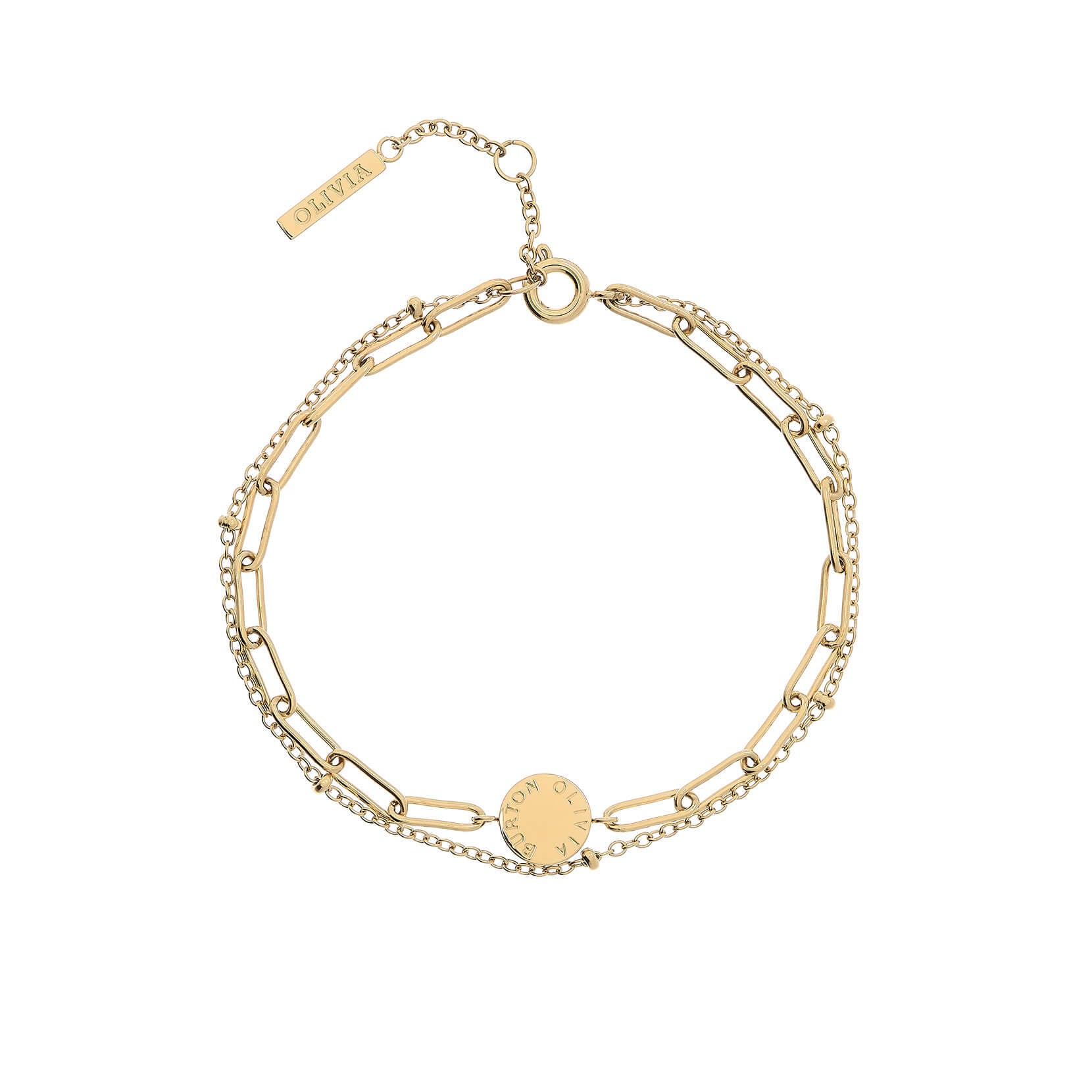 Classic Illusion Gold Stacking Bracelet