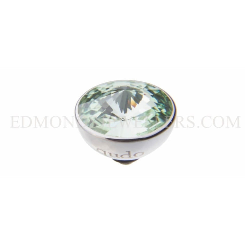 Famosa Silver 11.5mm Bottone Ring Top Chrysolite