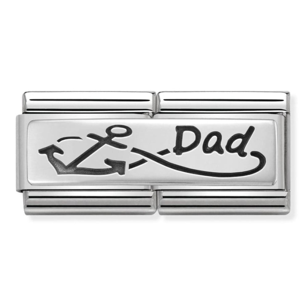 Classic Double Silver Infinite Dad Link