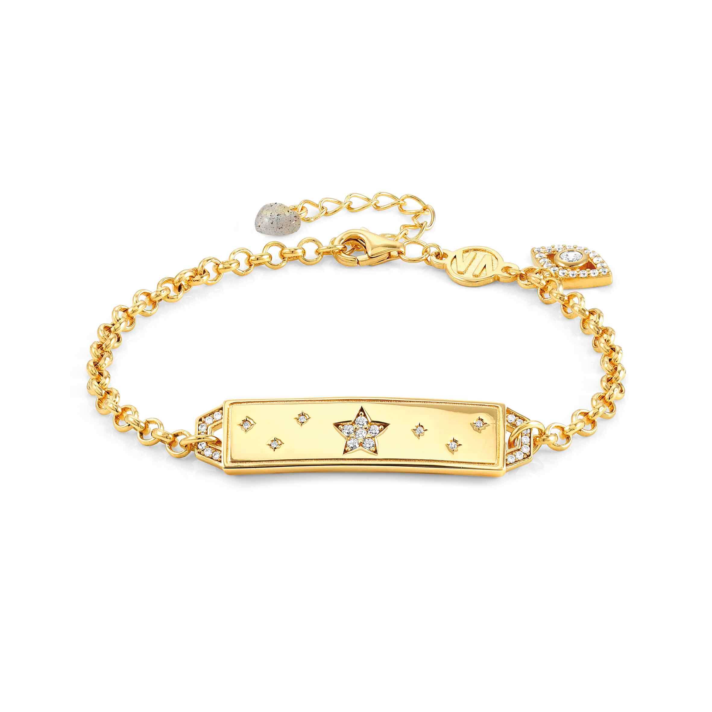 Talismani 18K Gold Bracelet With Third Eye Pendant