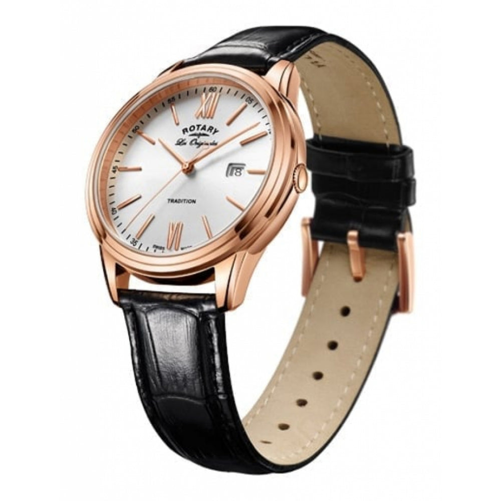 Les Originales Rose Gold Plated Tradition Quartz Watch