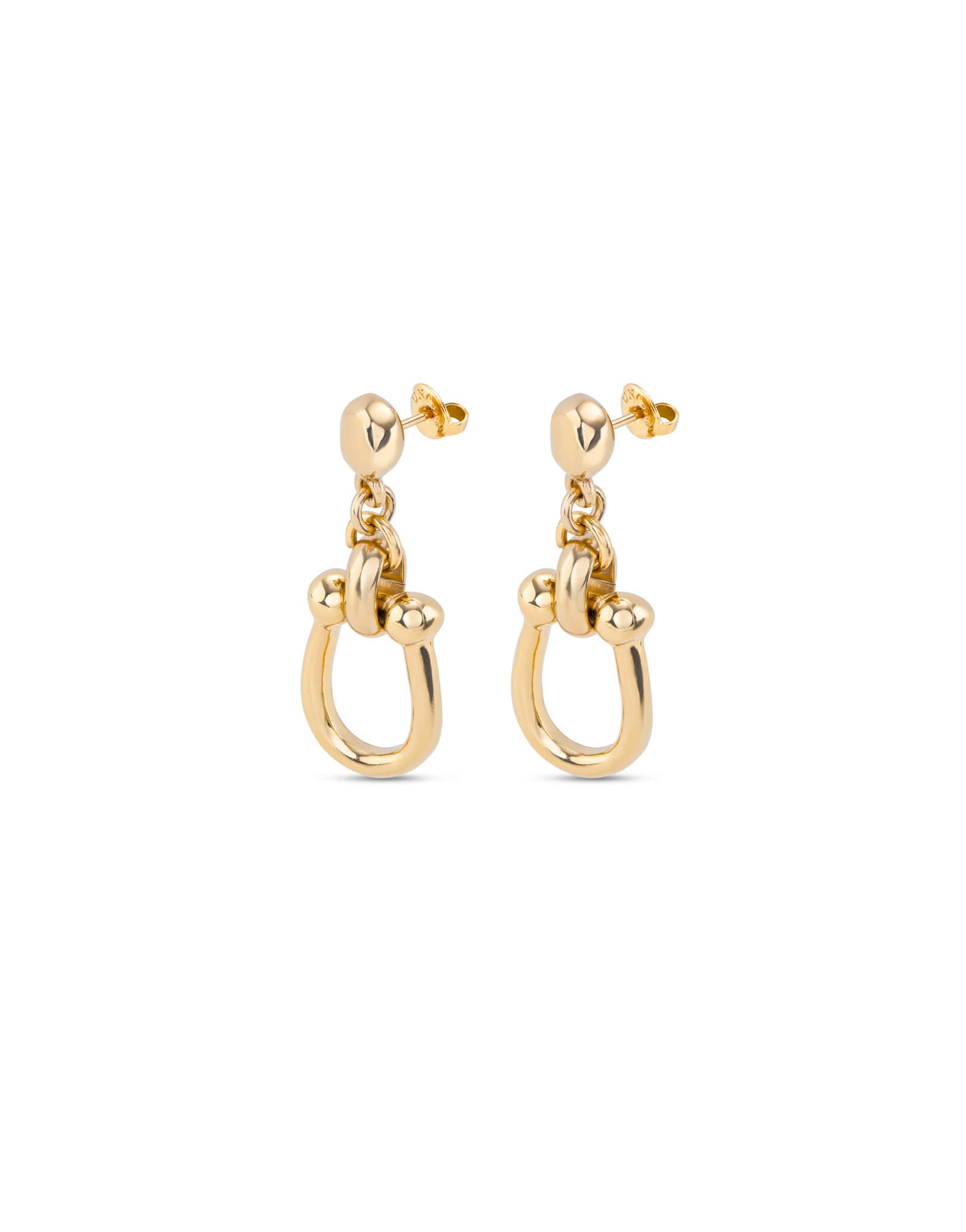 18k Gold Plated Medium Sized Links Earrings