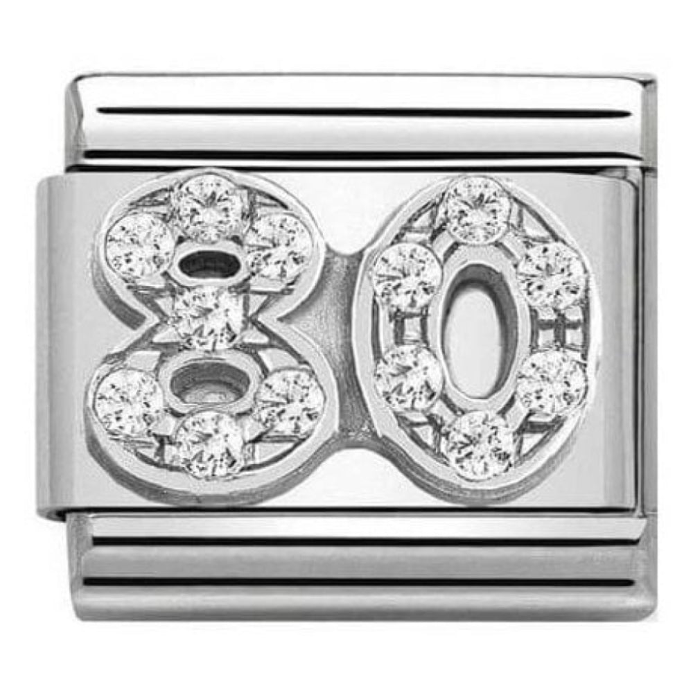 Composable Classic Stainless Steel CZ 80 Charm