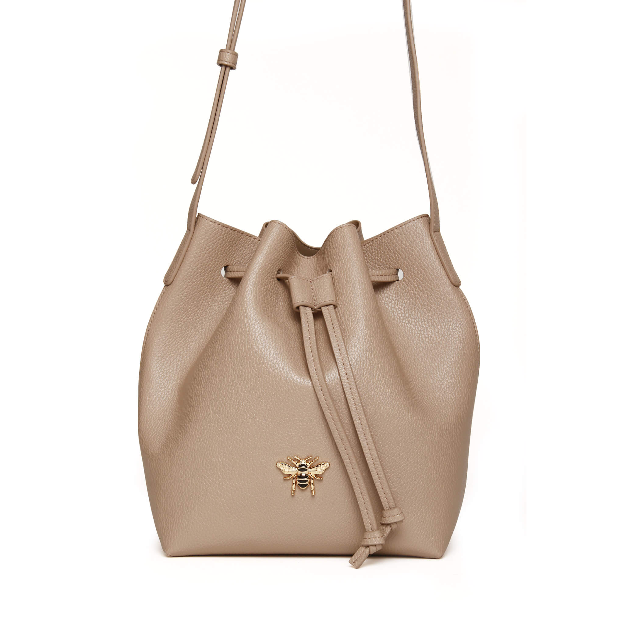 Bucket Cross Body Bag In Stone