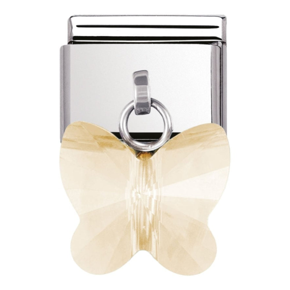 Classic Swarovski Champagne Butterfly Link