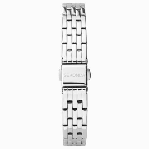 Charlotte Silver Dial With Silver Case & Alloy Bracelet Strap Ladies Watch