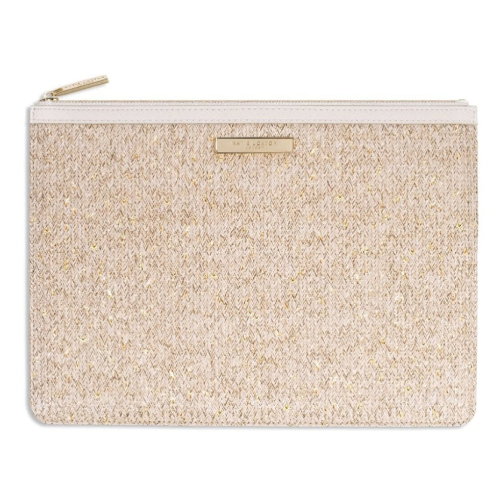 Beach Luxe Pouch - Natural Straw - 20x29cm