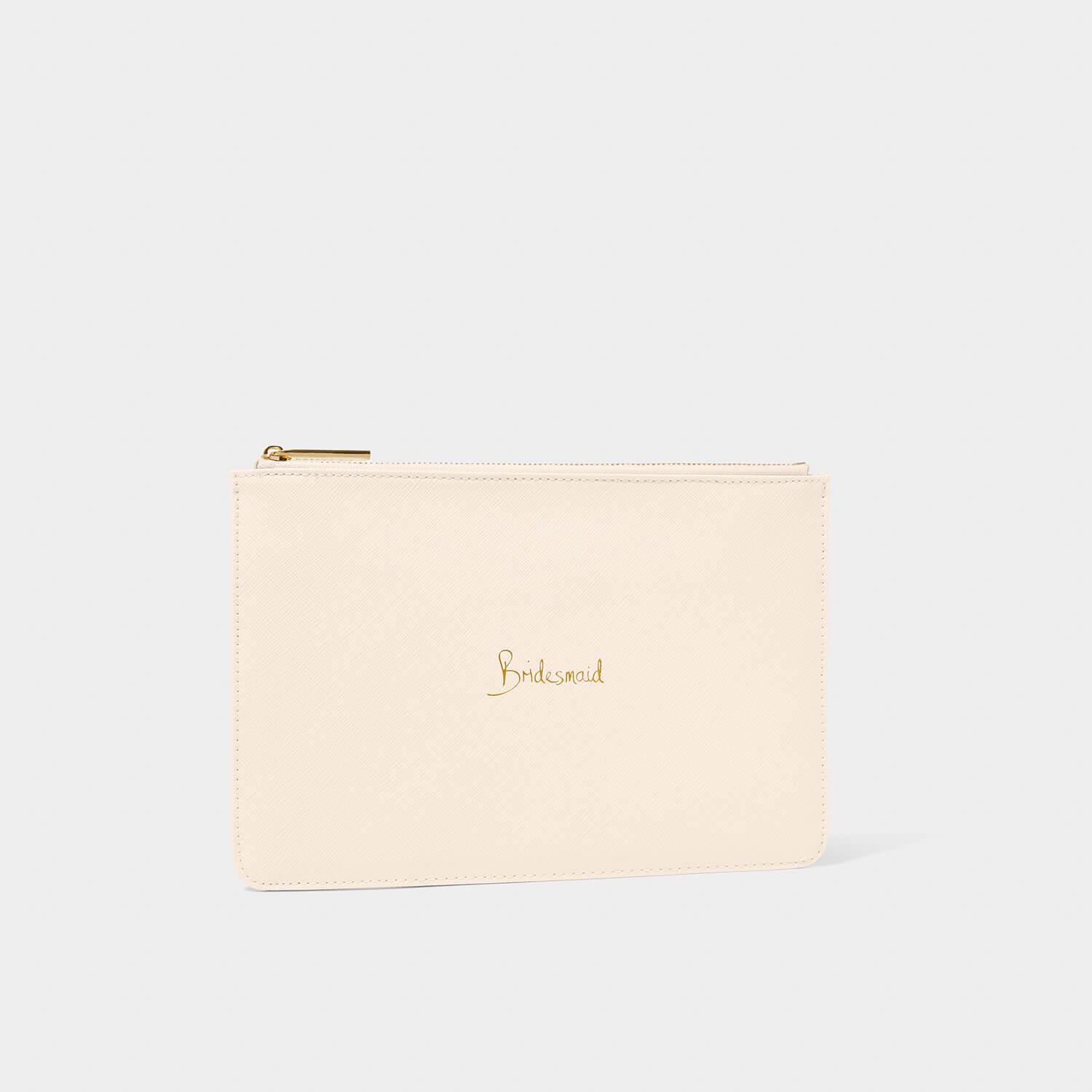 Bridal Perfect Pouch 'Bridesmaid' in Eggshell
