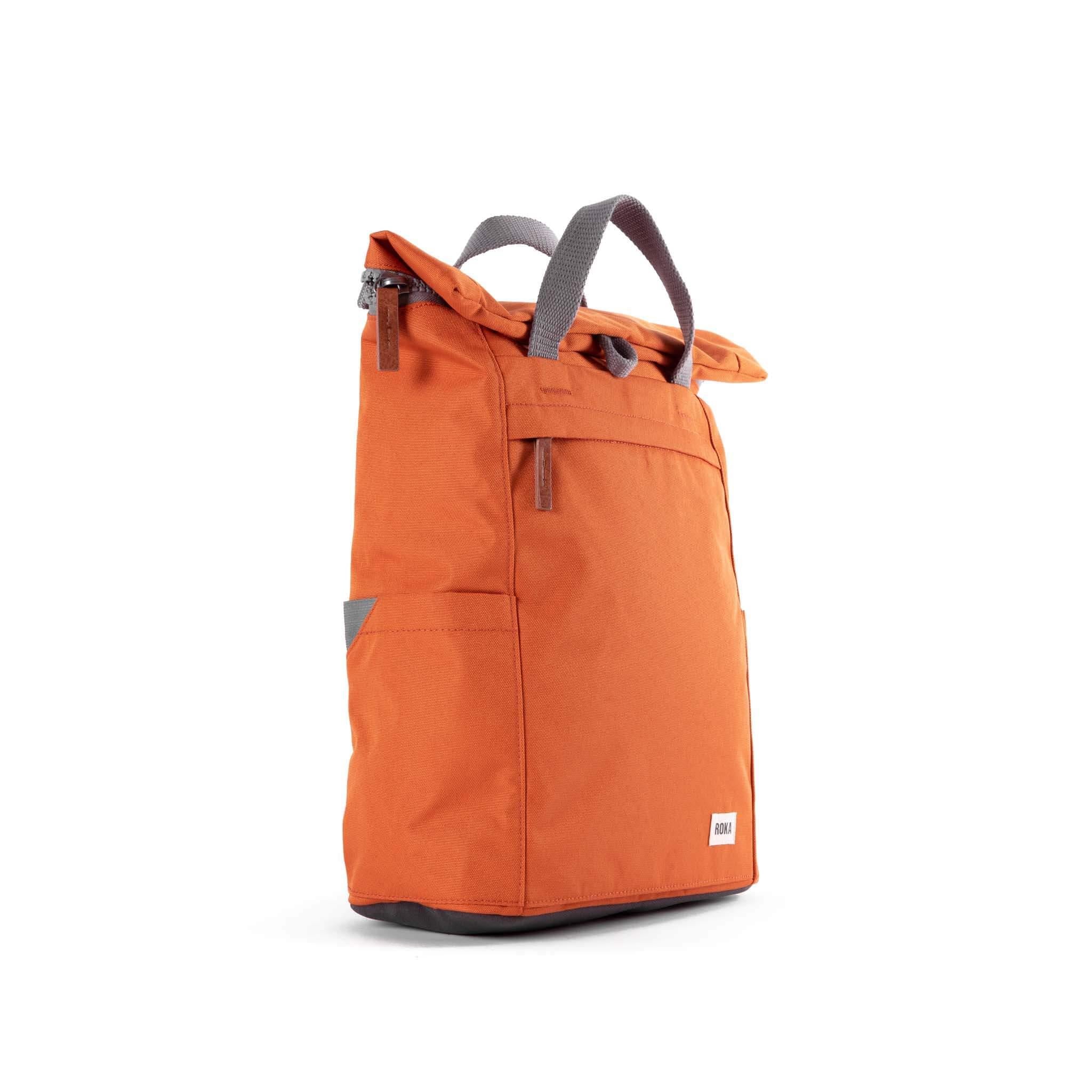 Finchley A Atomic Orange Recycled Canvas - Medium