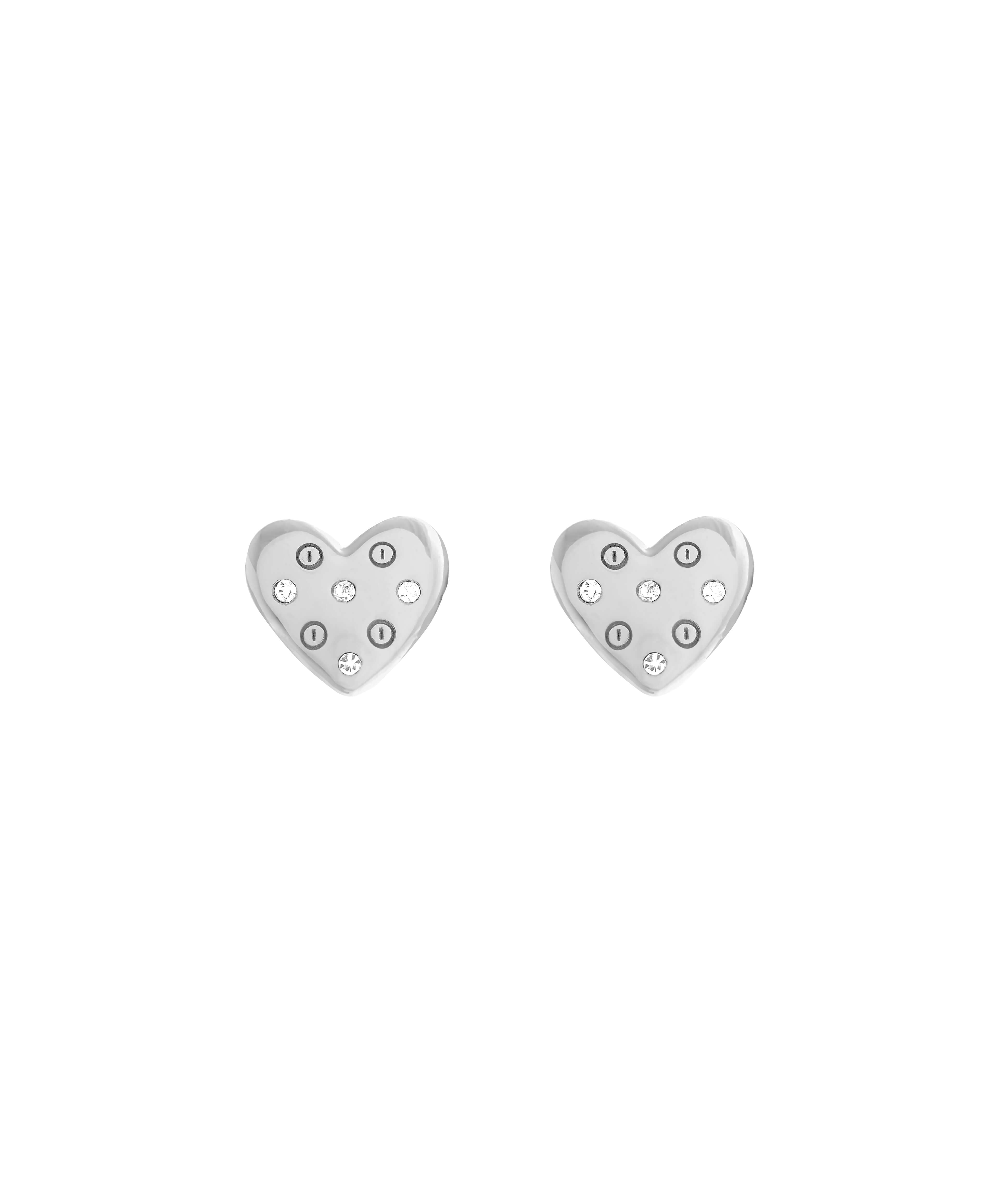 Classics Sterling Silver Heart Stud Earrings