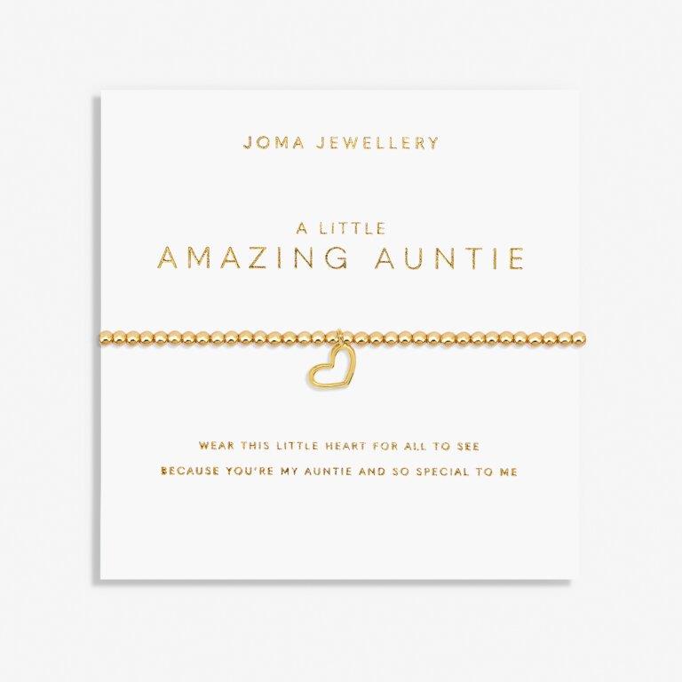 A Little 'Amazing Auntie' Gold Plated Bracelet