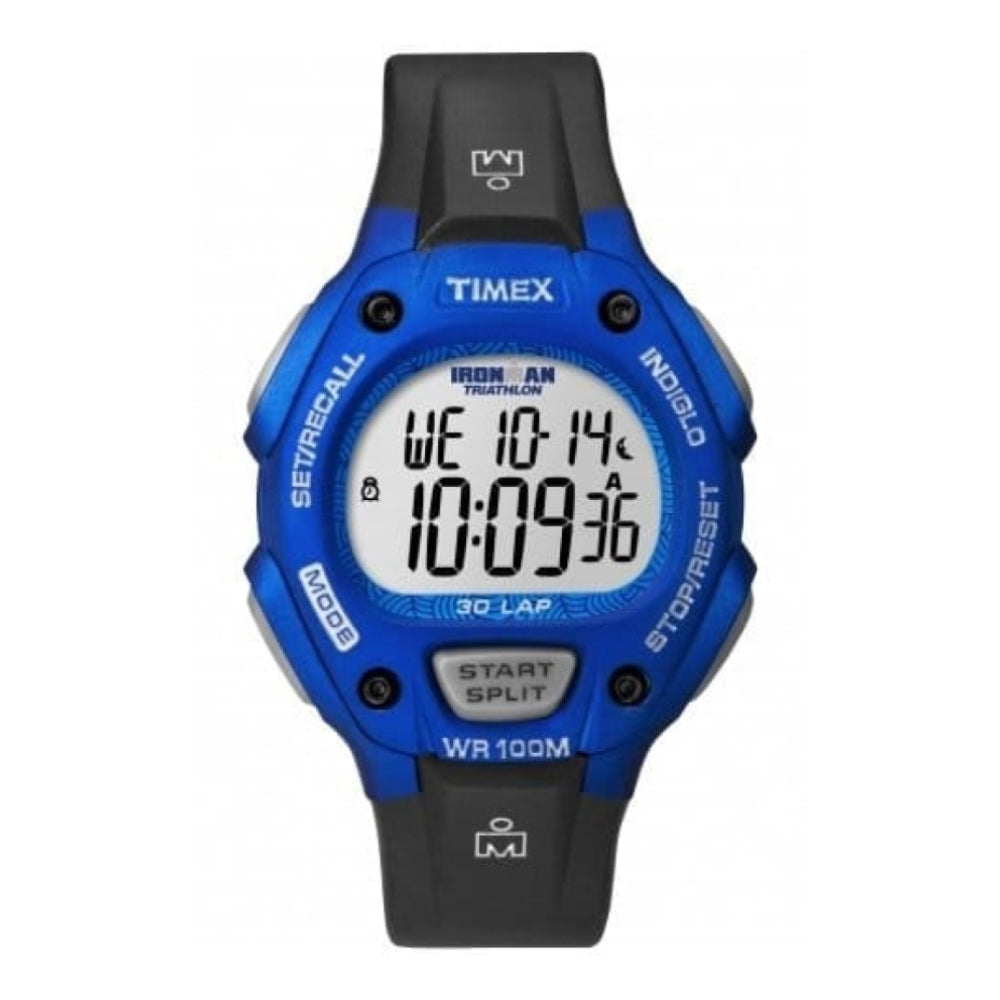 Gents Ironman Blue & Black Resin Digital Watch