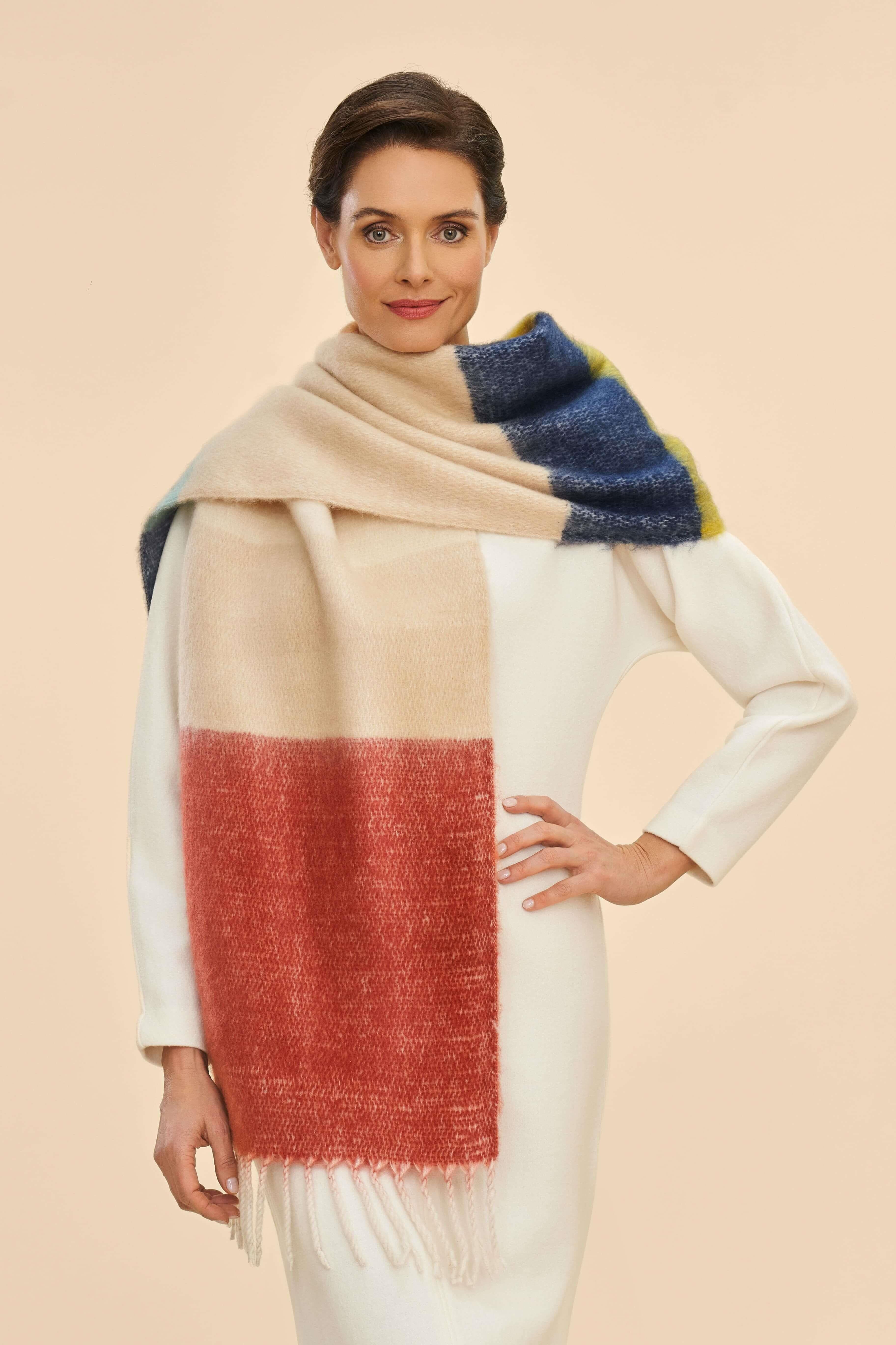 Soho Cosy Scarf - Chartreuse Mix