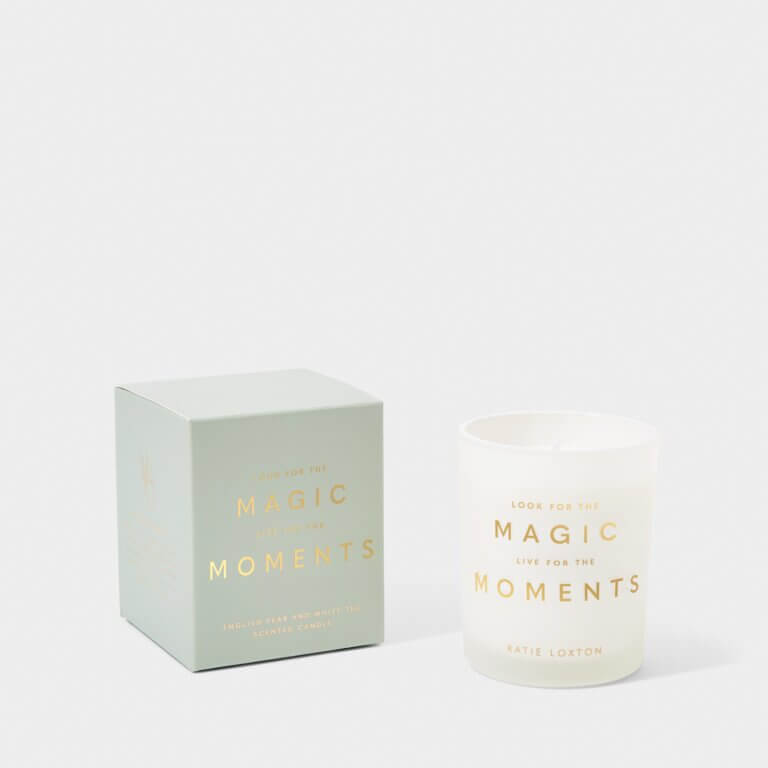 Sentiment Candle | Look For The Magic Live For The Moments |English Pear And White Tea