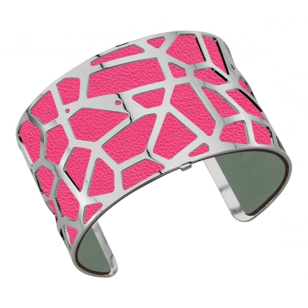 Silver Plated Giraffe Patteren 40MM Cuff