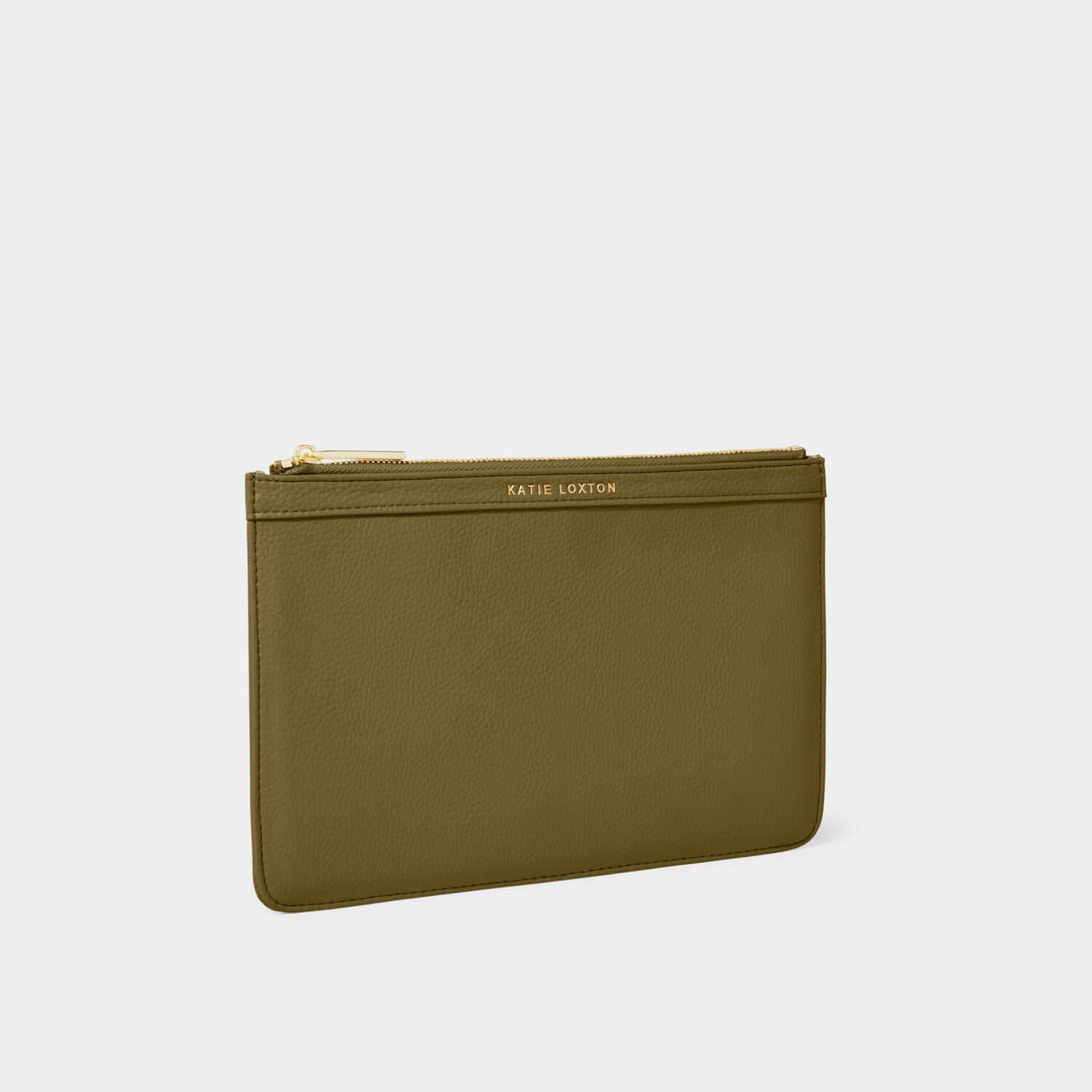 Cleo Pouch in Warm Khaki