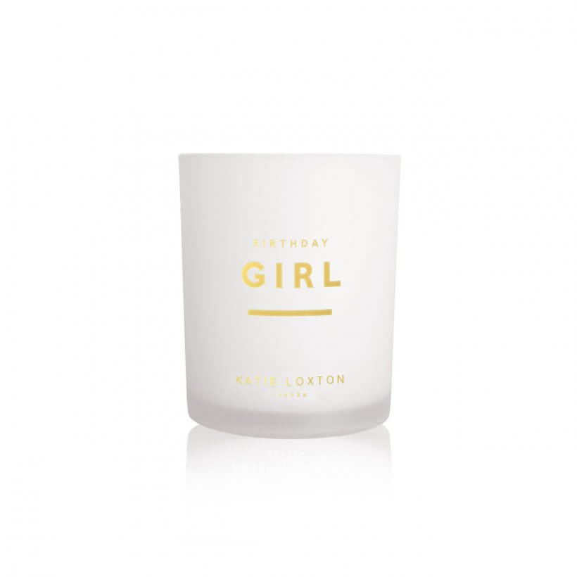 Sentiment Candle | Birthday Girl | Grapefruit And Pink Peony