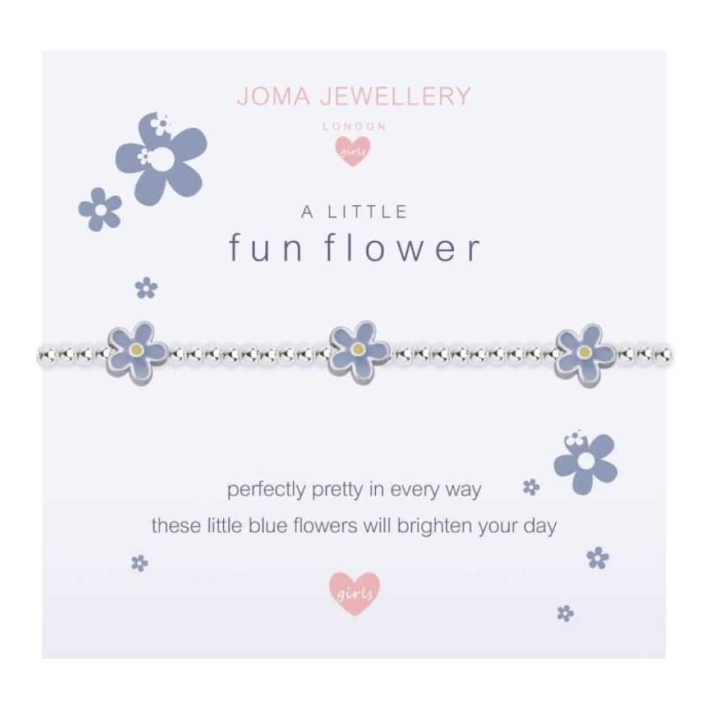 a little FUN FLOWER - silver necklace