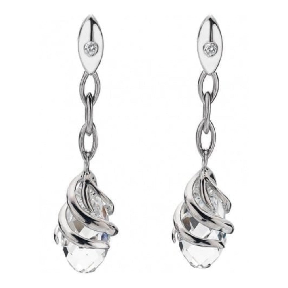 Ladies Angel Oval Earrings With Swarovski Elements