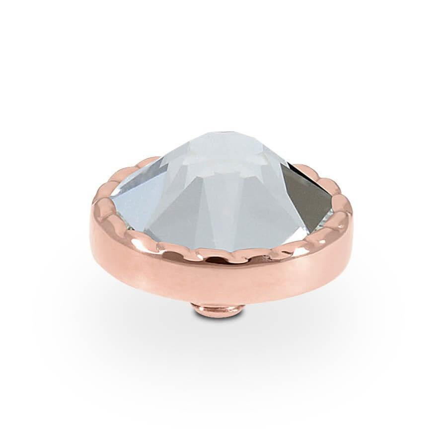 Bocconi Flat 9mm Crystal Top (Rg/P)