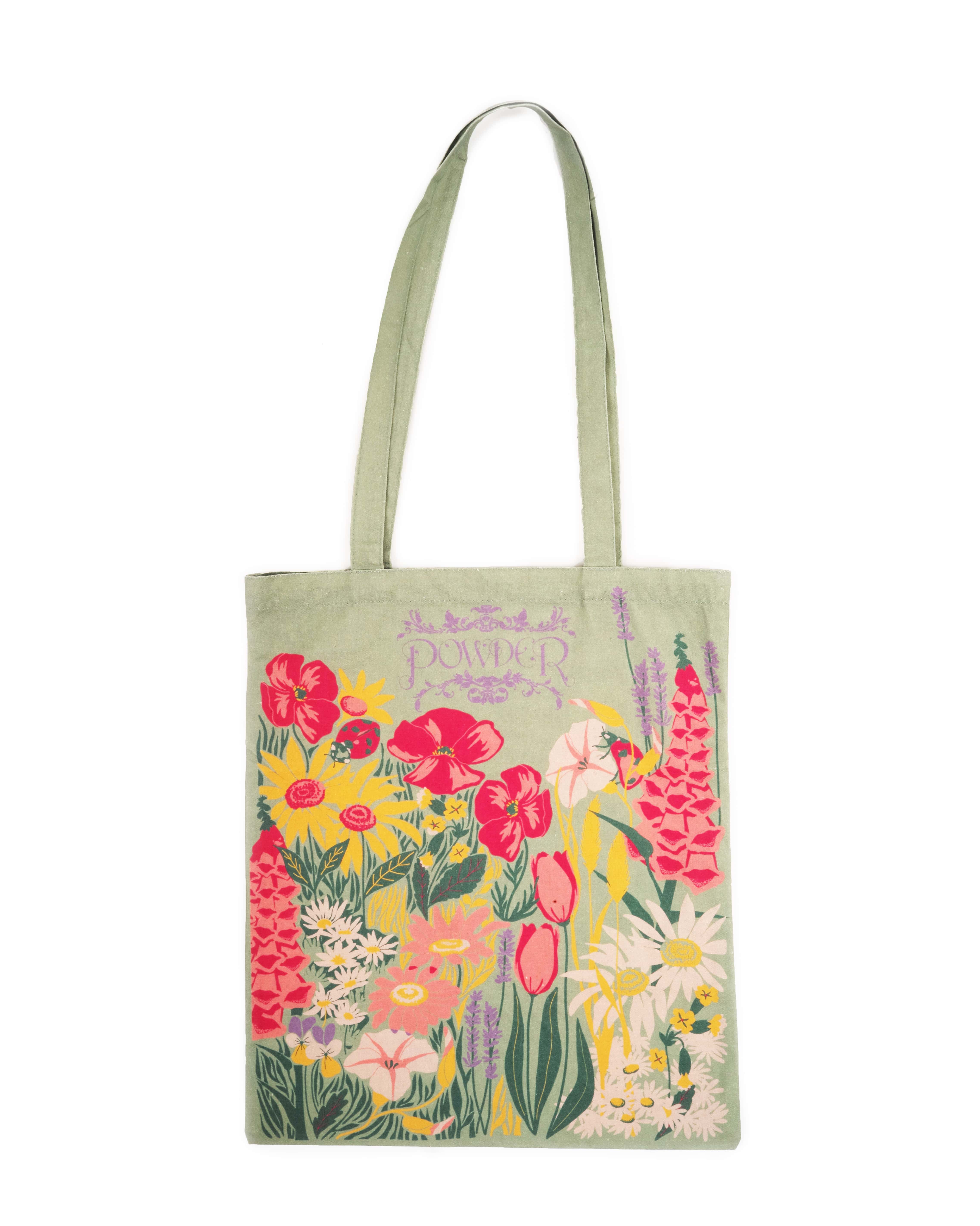 Tote Bag Country Garden Mint