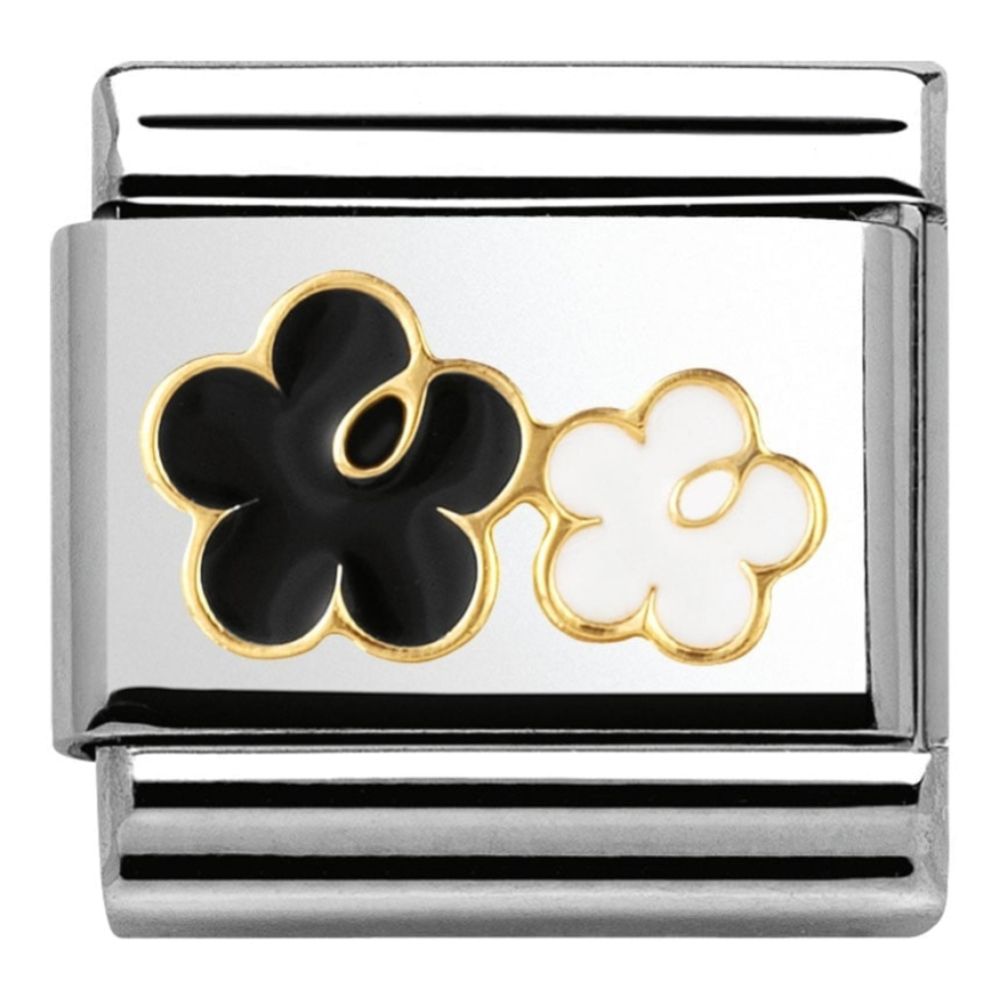 Classic Black & White Flowers Link