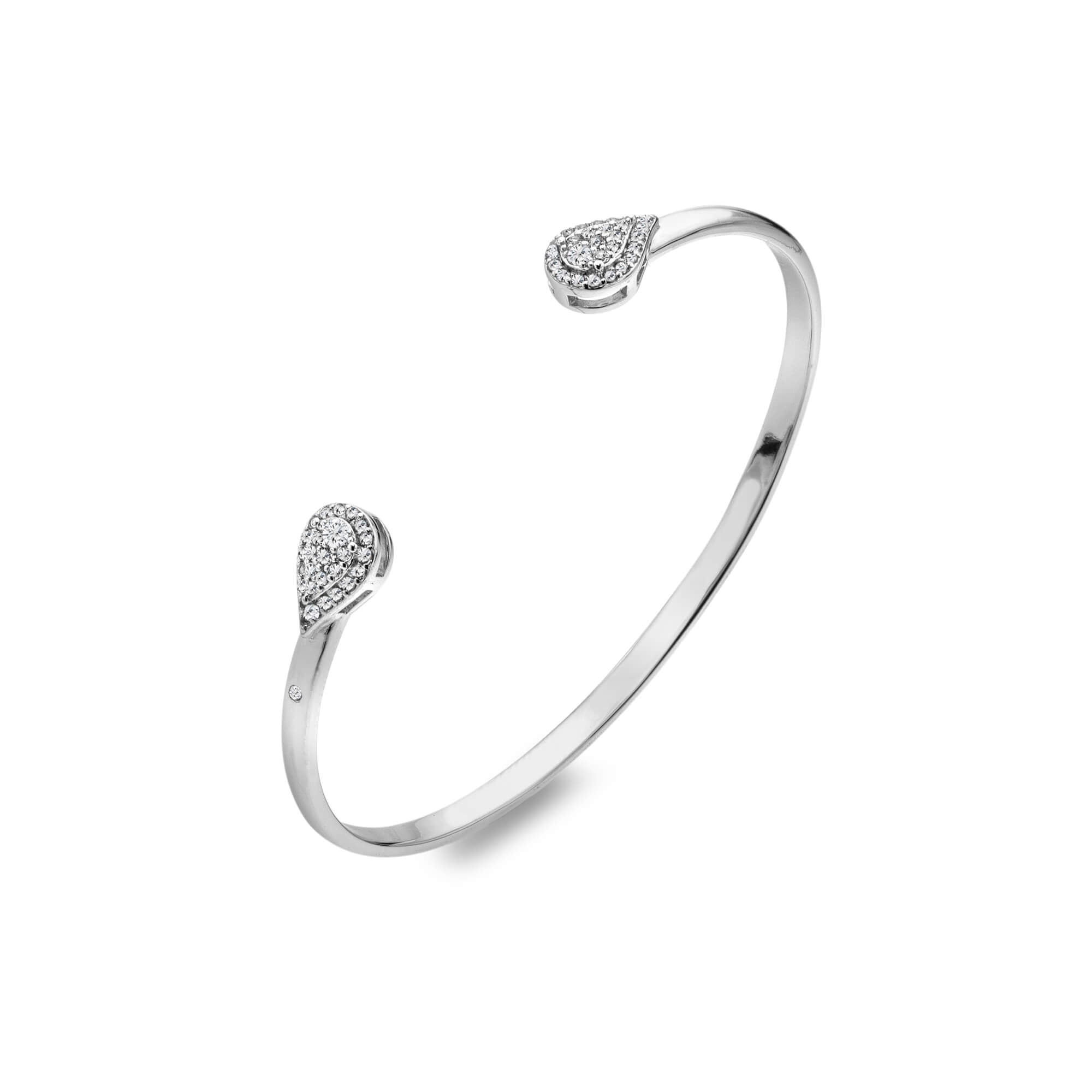 Glimmer White Topaz Bangle