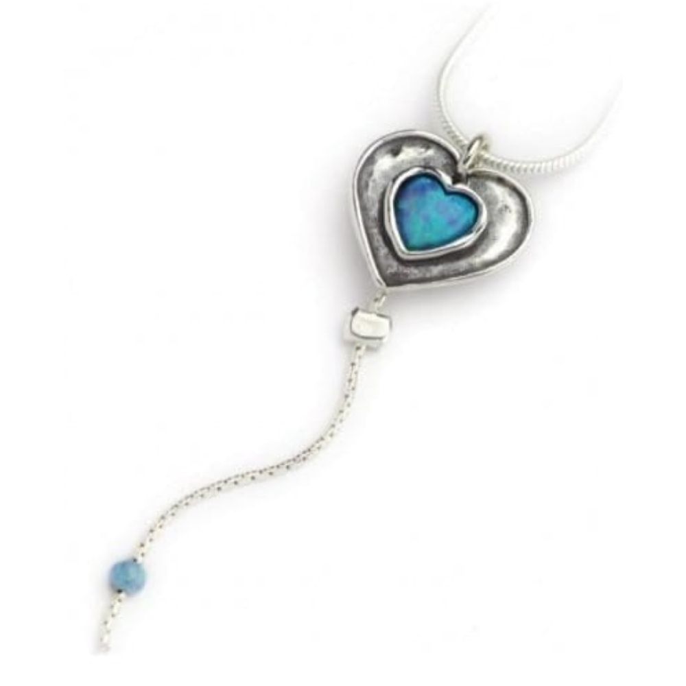 Ladies Handmade Silver Drop Pendant Necklace