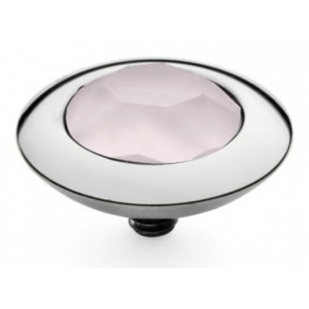Famosa Stainless Steel 13mm Tondo Powder Rose Ring Top